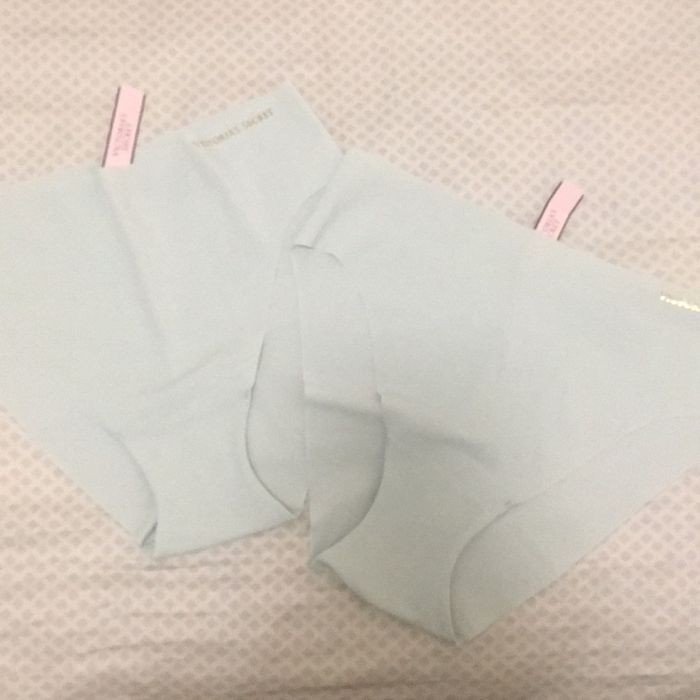 VS light teal no show panties